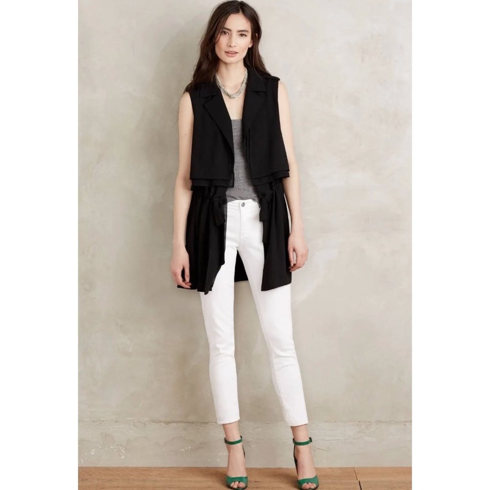 Anthropologie Black Vest